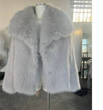 Manteau Hiver Épais Femme – Col à Revers en Fausse Fourrure - Clairea Boutique