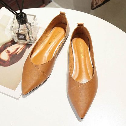 Chaussures Plates Pointues à Bout Peu Profond - Clairea Boutique