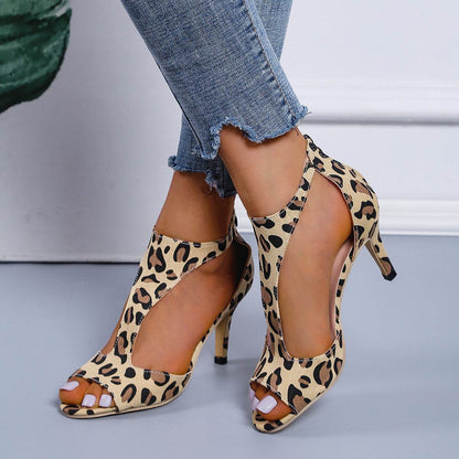 Sandales À Talons Hauts Peep Toe - Clairea Boutique