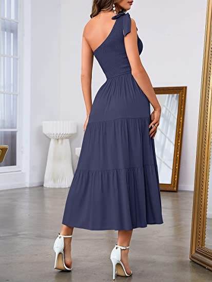 Nouvelle Robe d'Été Élégante à Épaule - Clairea Boutique