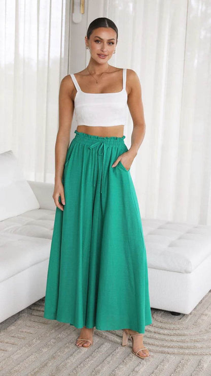 Pantalon de Détente Large et Confortable avec Poches - Clairea Boutique