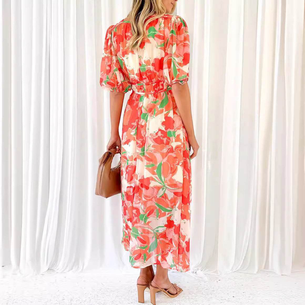 Robe Longue Bohème à Fleurs - Clairea Boutique