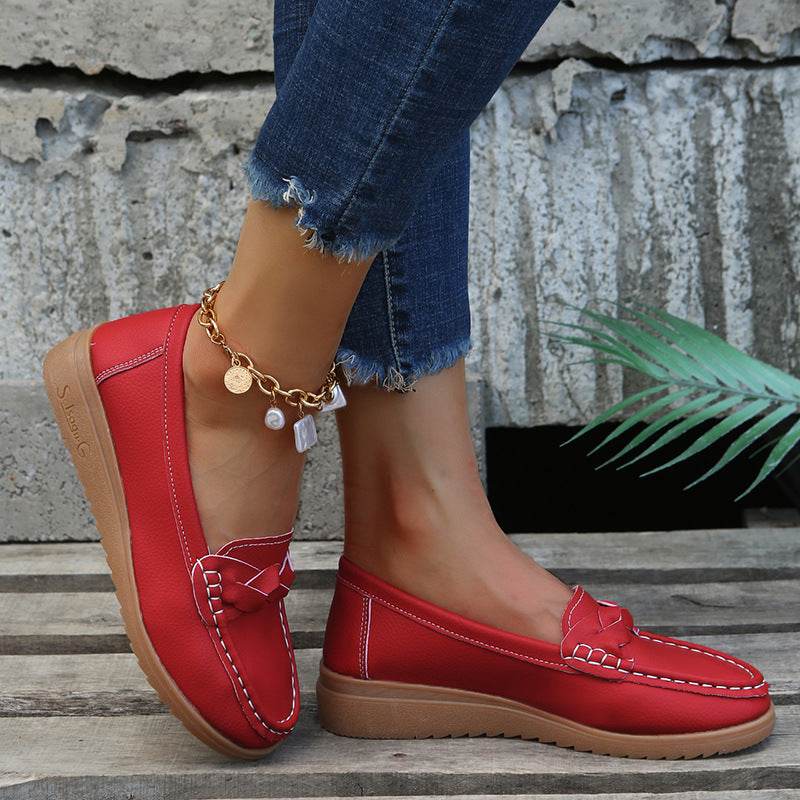 Chaussures Plates à Motif Tissé - Clairea Boutique