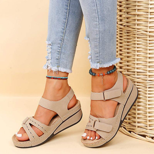 Sandales Compensées d'Été à Scratch - Clairea Boutique